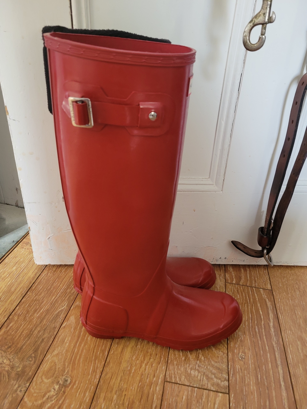 Hunter Glossy Red Rain Boots